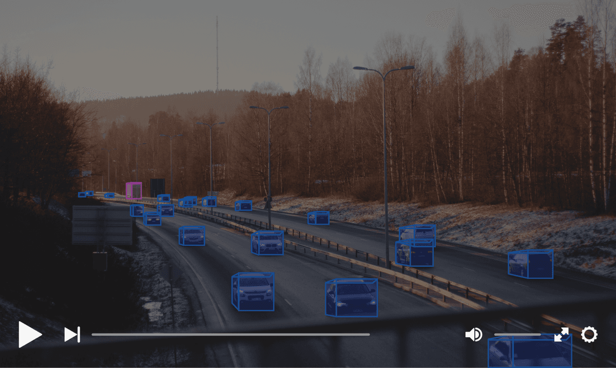 Video annotation of cars driving on highway