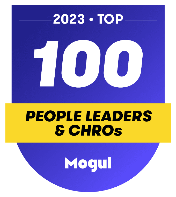 Award logo for Mogul Top People Leaders and CHROs 2023