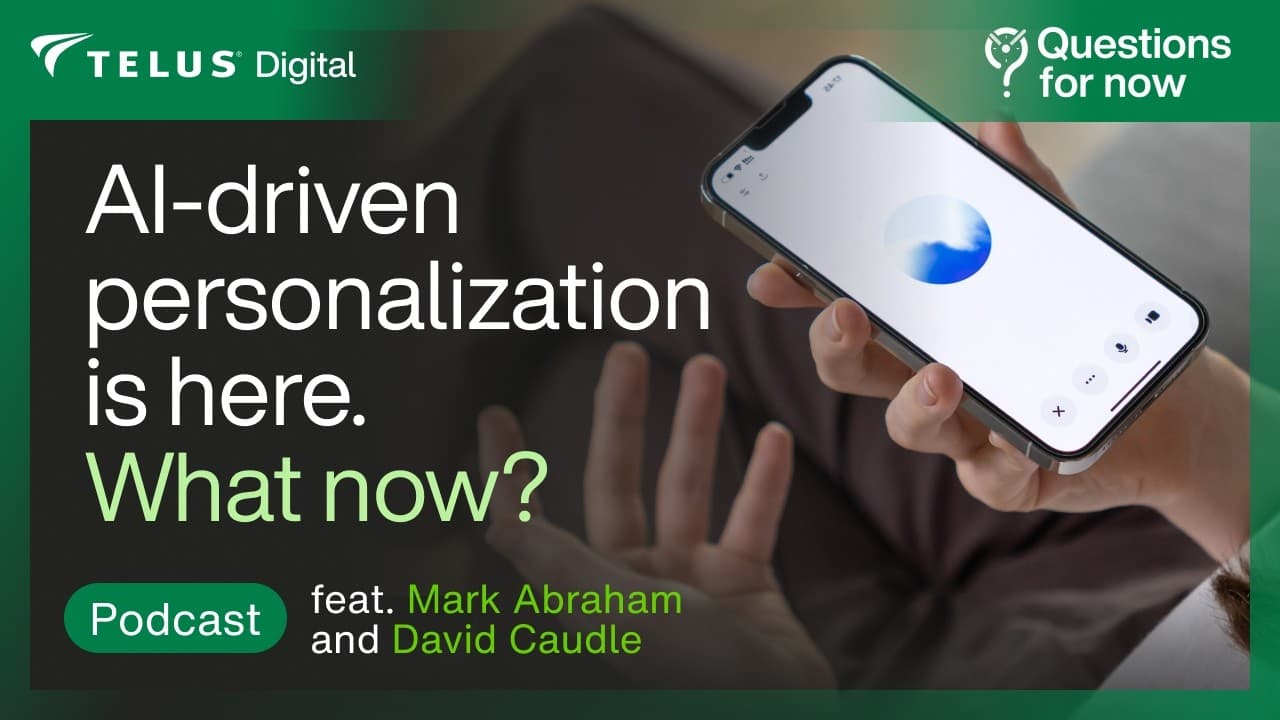 Questions for now AI-driven personalization image