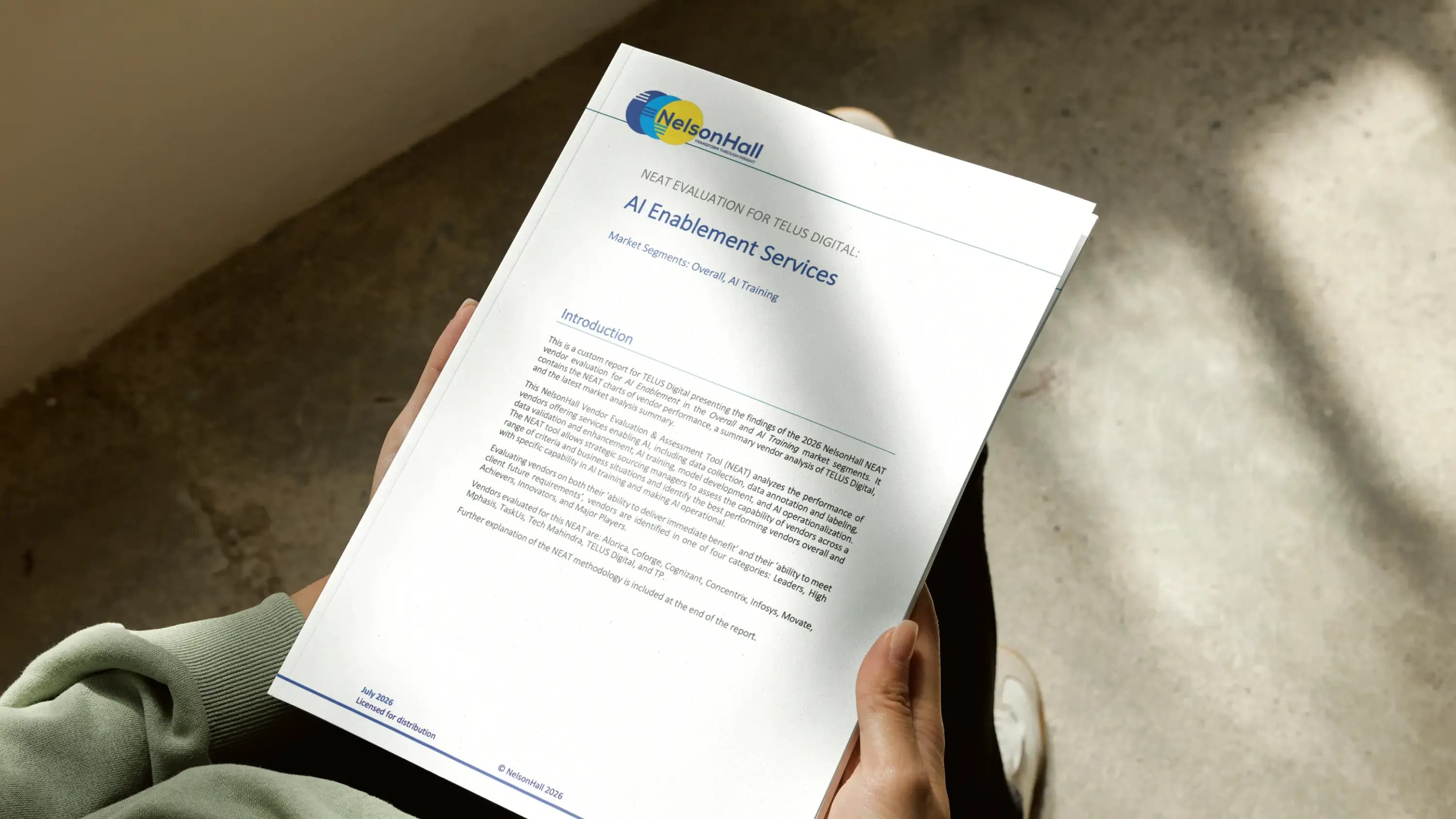 NelsonHall AI Enablement 2026 Homepage Featured Content