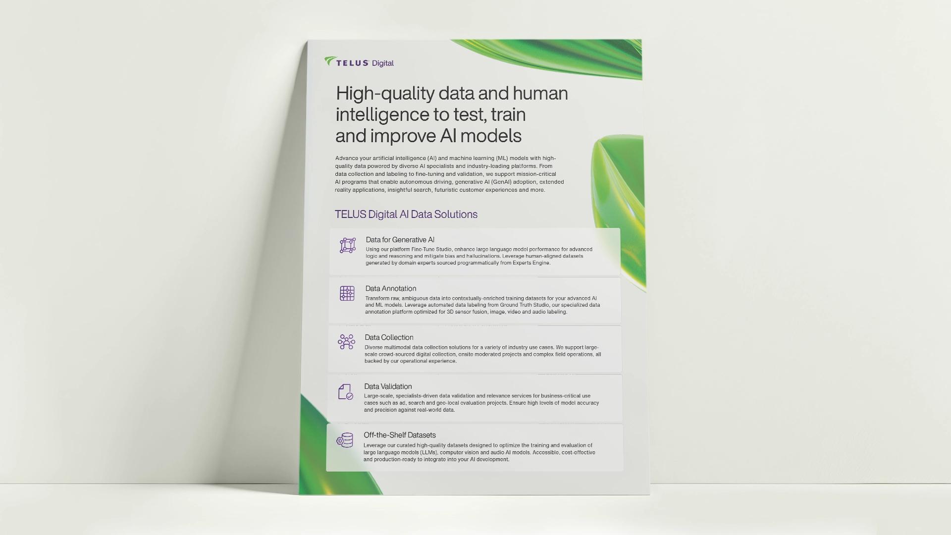 TDX Brochure AI Data Solutions