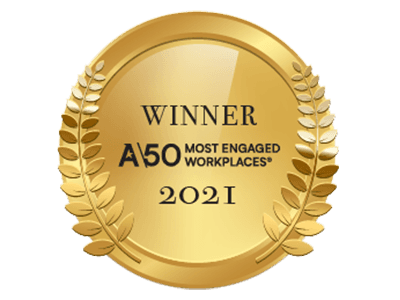 Achievers 50 Most Engaged Workplaces award logo
