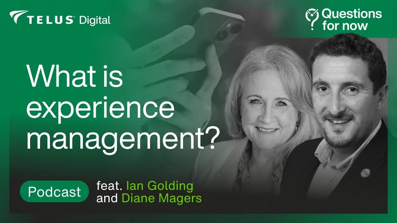 Questions for now experience management image
