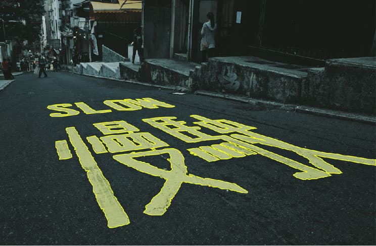 Irregular shape detection on a street