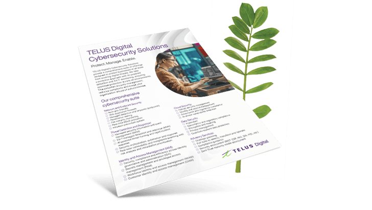 TELUS Digital Cybersecurity Solutions Brochure Hero