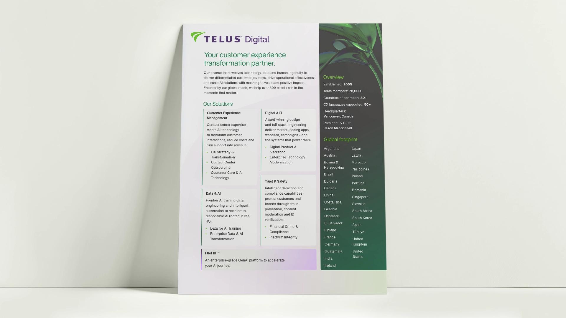 TDX Overview Brochure 2025