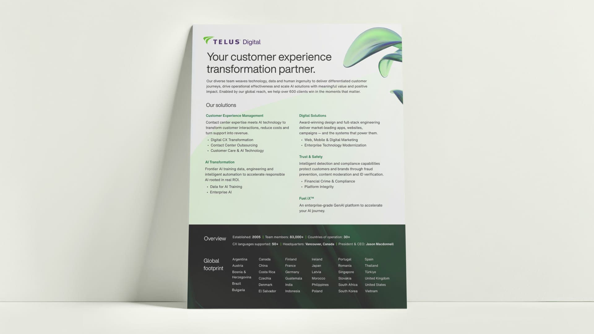 TELUS Digital Overview-Cover